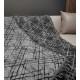 Black & White Reversible Sofa Cover – Modern Geometric Pattern Decorative Throw Blanket