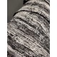 Black & White Modern Reversible Sofa Cover – Textured Vertical Design Throw Blanket for Stylish Living Spaces