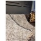 Light Brown & White Reversible Sofa Cover – Geometric Line Pattern Decorative Throw Blanket